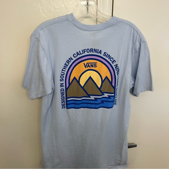 Vans Off The Wall Southern California Light Blue Graphic T-Shirt Size M - Picture 4 of 6